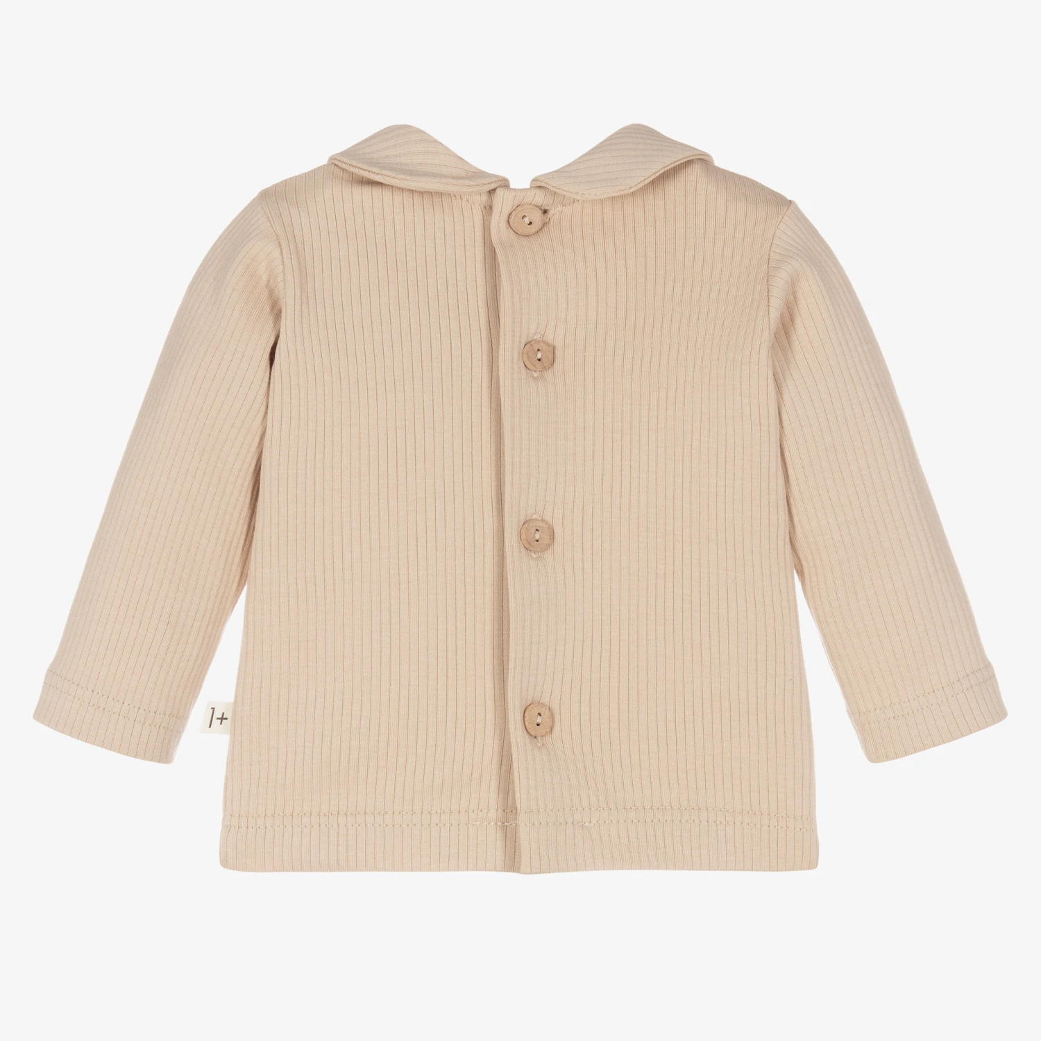 1 + In The Family Beige Cotton Baby Top 2 1 + In The Family Beige Cotton Baby Top - Image 2