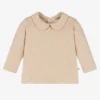 1 + In The Family Beige Cotton Baby Top