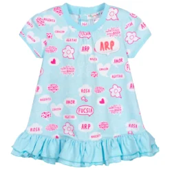 Agatha Ruiz De La Prada Blue Cotton Jersey Dress