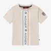 AIGNER Baby Boys Beige Cotton Logo T-Shirt