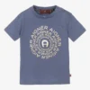 AIGNER Baby Boys Blue & Gold Logo T-Shirt