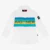 AIGNER Baby Boys White Spray Paint Shirt