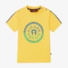 AIGNER Baby Boys Yellow Cotton T-Shirt