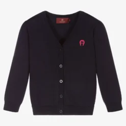 AIGNER Baby Girls Blue Cardigan