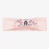 AIGNER Baby Girls Pink Cotton Logo Headband