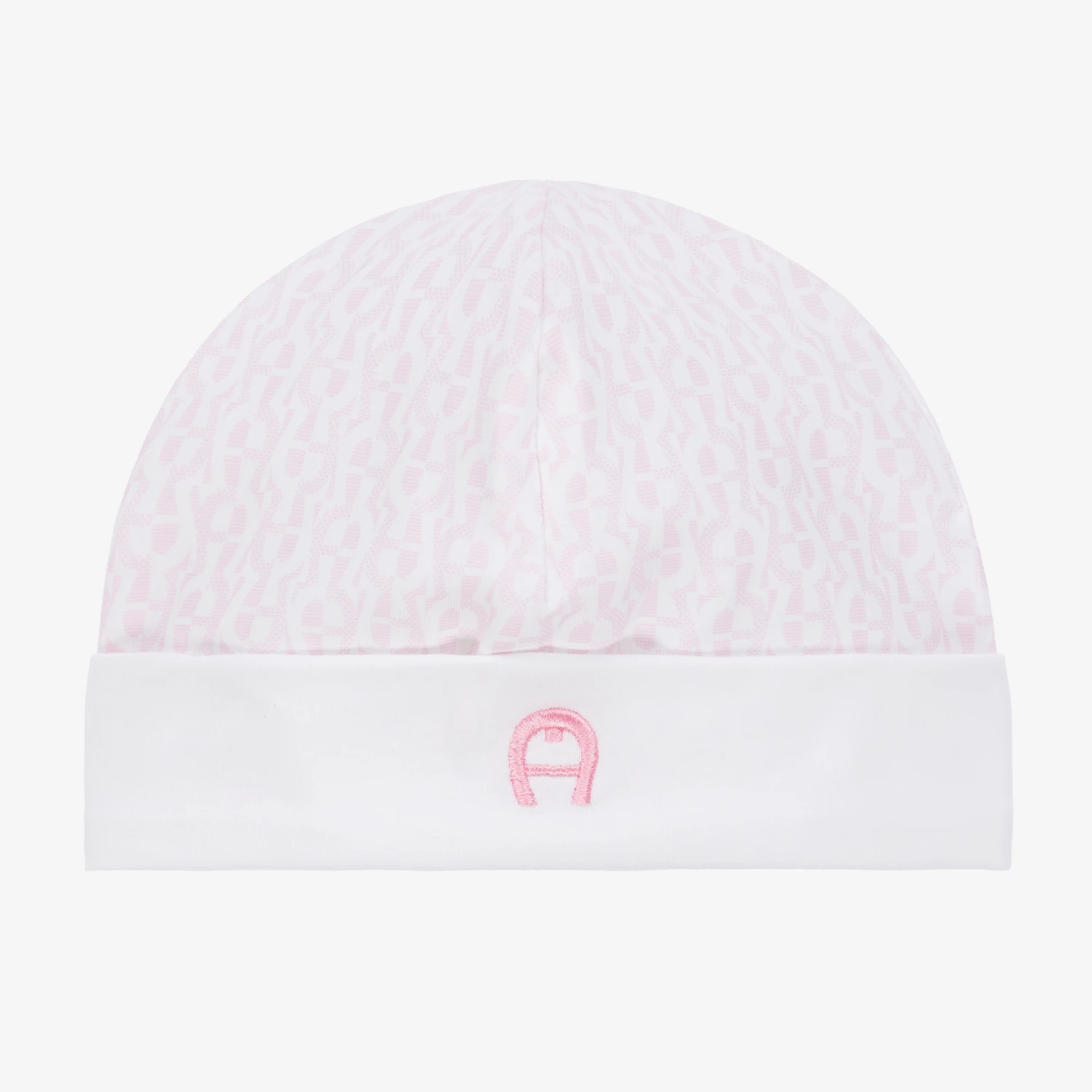 AIGNER Baby Girls Pink Pima Cotton Logo Hat 1 AIGNER Baby Girls Pink Pima Cotton Logo Hat
