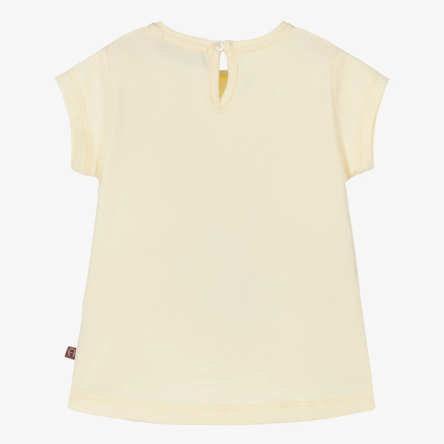 AIGNER Baby Girls Yellow Bow Logo T-Shirt 2 AIGNER Baby Girls Yellow Bow Logo T-Shirt - Image 2