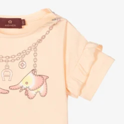 AIGNER Girls Pink Elephant Print Logo T-Shirt -BloomBabe Cloth Store aigner girls pink elephant print logo t shirt 482824 c1a291ff59b15f948a25676058508f940441caa9