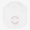 AIGNER Ivory Pima Cotton Baby Bib
