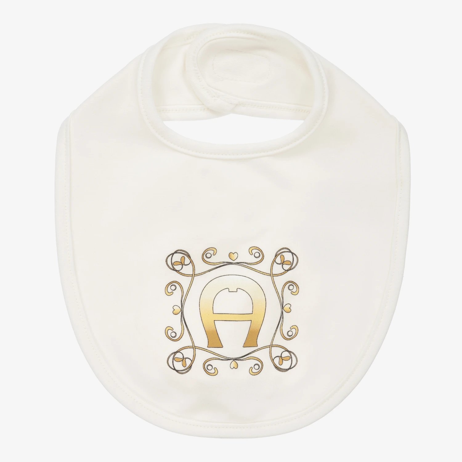 AIGNER Ivory Pima Cotton Logo Bib 1 AIGNER Ivory Pima Cotton Logo Bib