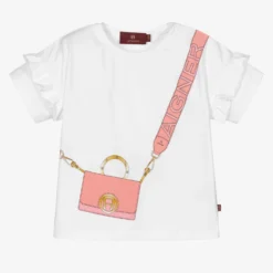 AIGNER White Bag Print Baby T-Shirt