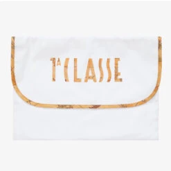 Alviero Martini Ivory & Geo Map Print Pouch (33cm)