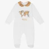 Alviero Martini White Cotton Geo Babygrow