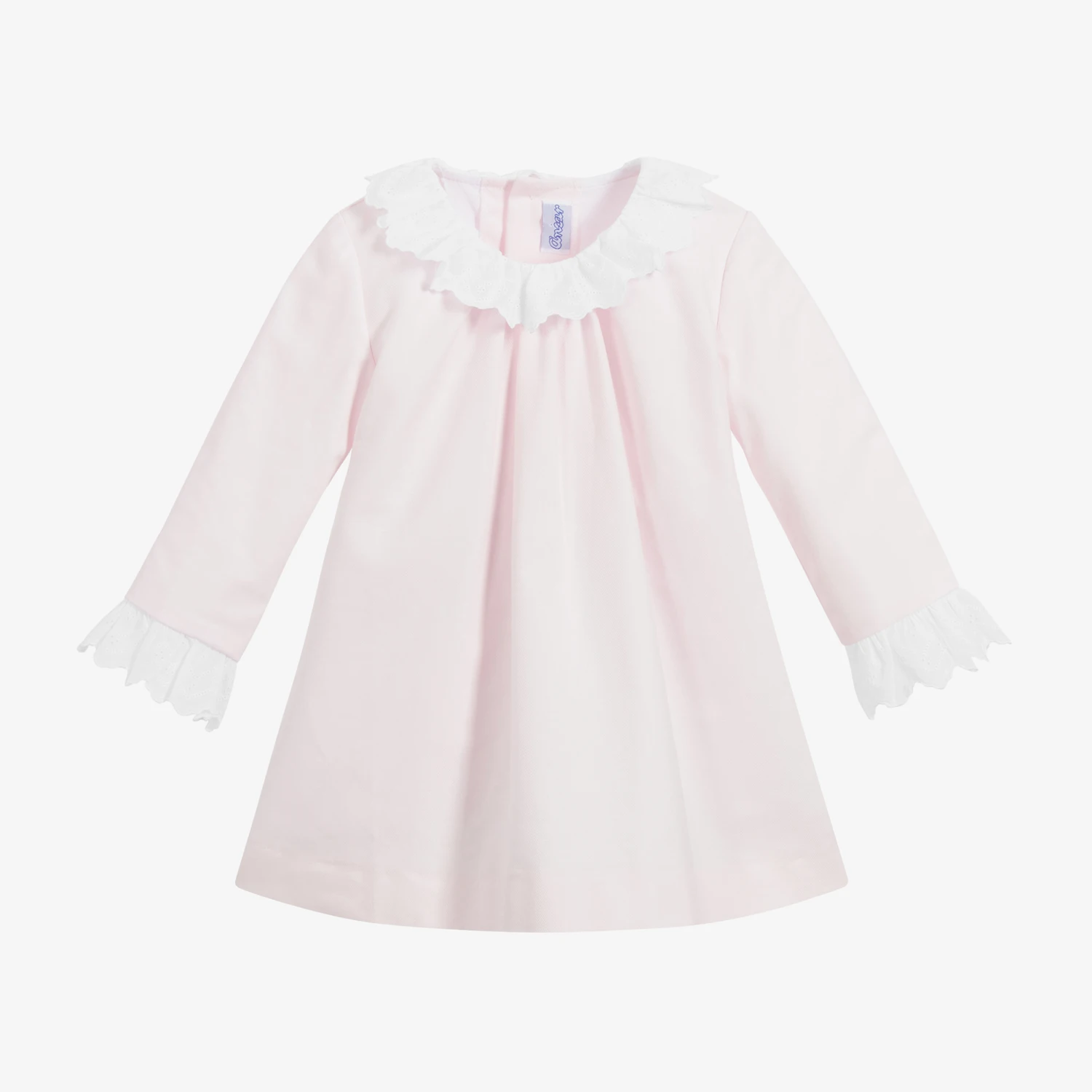 Ancar Pink Cotton Baby Dress Set 1 Ancar Pink Cotton Baby Dress Set