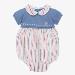 Artesanía Granlei Baby Boys Blue Stripe Shortie