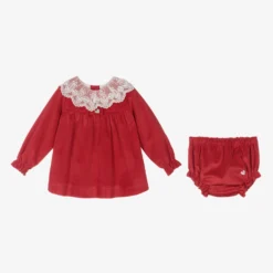 Artesanía Granlei Red Velvet Baby Dress -BloomBabe Cloth Store artesania granlei red velvet baby dress 471002 4c210685027959330a894783e6d9eade2a2f33c8