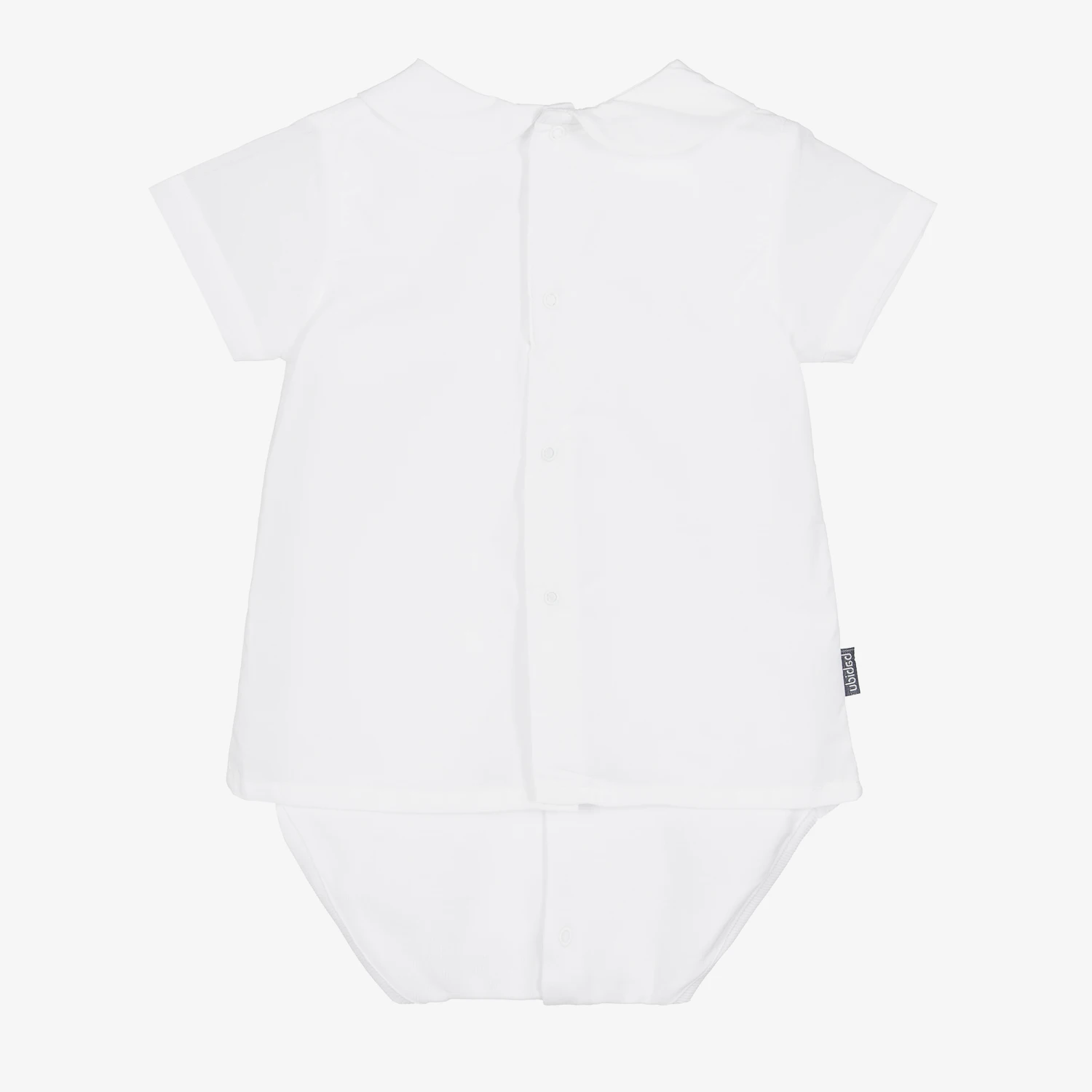 Babidu Baby White Bodysuit Shirt 2 Babidu Baby White Bodysuit Shirt - Image 2