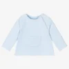 Babidu Blue Cotton Jersey Baby Top