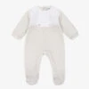 Babidu Boys Grey Velour Babygrow