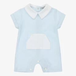 Babidu Pale Blue Cotton Baby Shortie