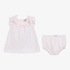 Babidu Pink & White Check Dress Set -BloomBabe Cloth Store babidu pink white check dress set 373055 c6e8814d5803bdbfd07959f96db571e2156cff75