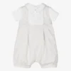 Beatrice & George Beige Stripe Cotton Baby Shortie