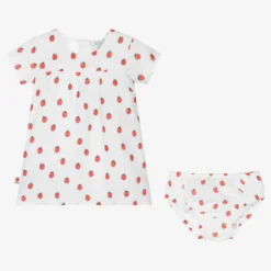 Boboli Baby Girls White Cotton Apples Dress -BloomBabe Cloth Store boboli baby girls white cotton apples dress 489102 e5efb852b53d450feb046f1210595009662288f5