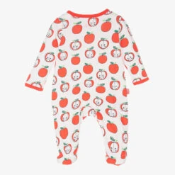 BloomBabe Cloth Store -BloomBabe Cloth Store boboli girls white red cotton apple babygrow 489101 6d21770a8648fca5a575f004687190323eebd61b