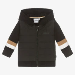 BOSS Baby Boys Black Zip-Up Hoodie