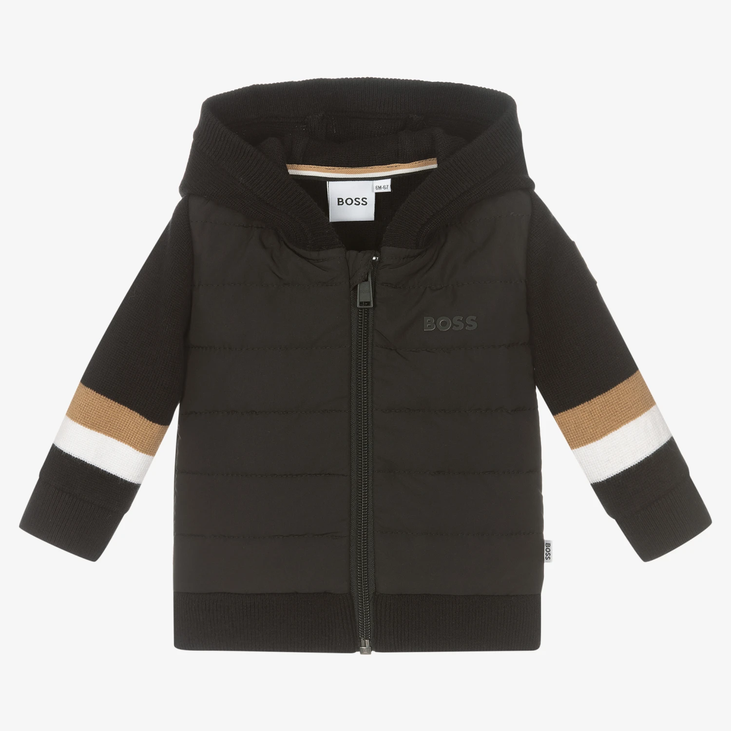 BOSS Baby Boys Black Zip-Up Hoodie 1 BOSS Baby Boys Black Zip-Up Hoodie