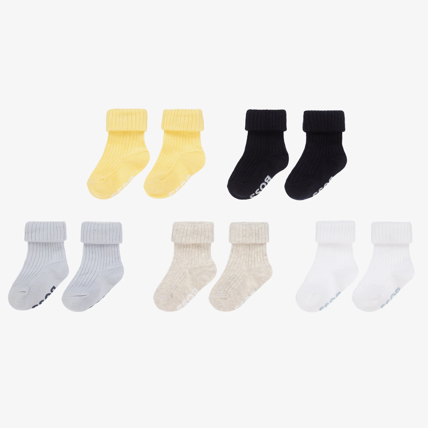 BOSS Baby Boys Cotton Socks (5 Pack) 3 BOSS Baby Boys Cotton Socks (5 Pack) - Image 3