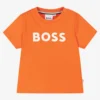 BOSS Baby Boys Orange Cotton Logo T-Shirt