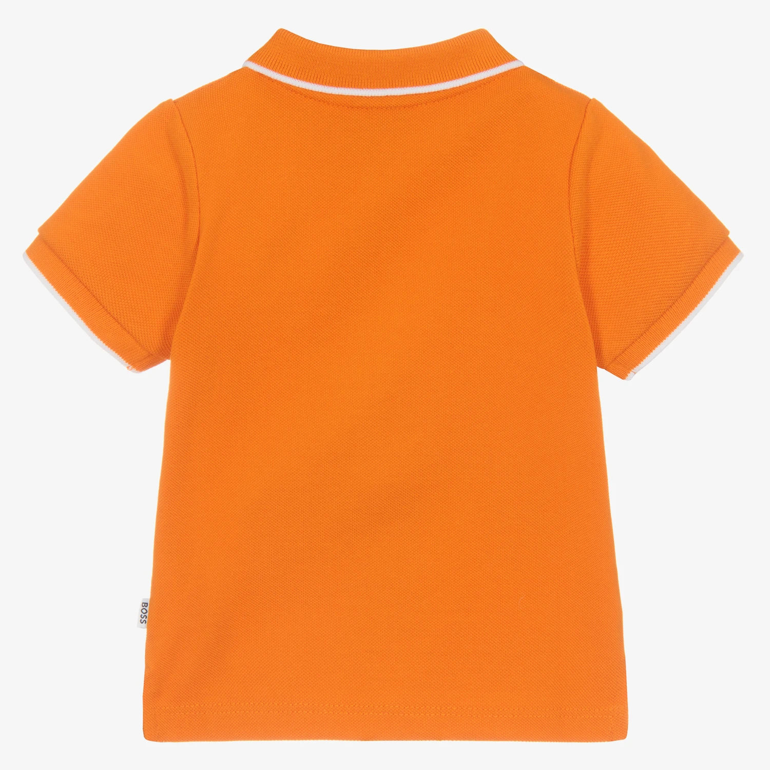 BOSS Baby Boys Orange Logo Polo Shirt 2 BOSS Baby Boys Orange Logo Polo Shirt - Image 2
