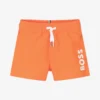 BOSS Baby Boys Orange Logo Swim Shorts