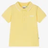 BOSS Baby Boys Yellow Logo Polo Shirt