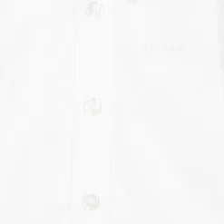 BOSS White Cotton Logo Baby Shirt -BloomBabe Cloth Store boss white cotton logo baby shirt 381026 a545d8b8a086933e3501dfee0815fd3f6a563ecc