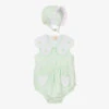 Caramelo Kids Baby Girls Green Shortie & Bonnet Set