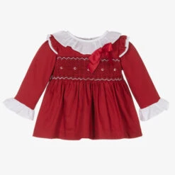 Caramelo Kids Baby Girls Red Dress