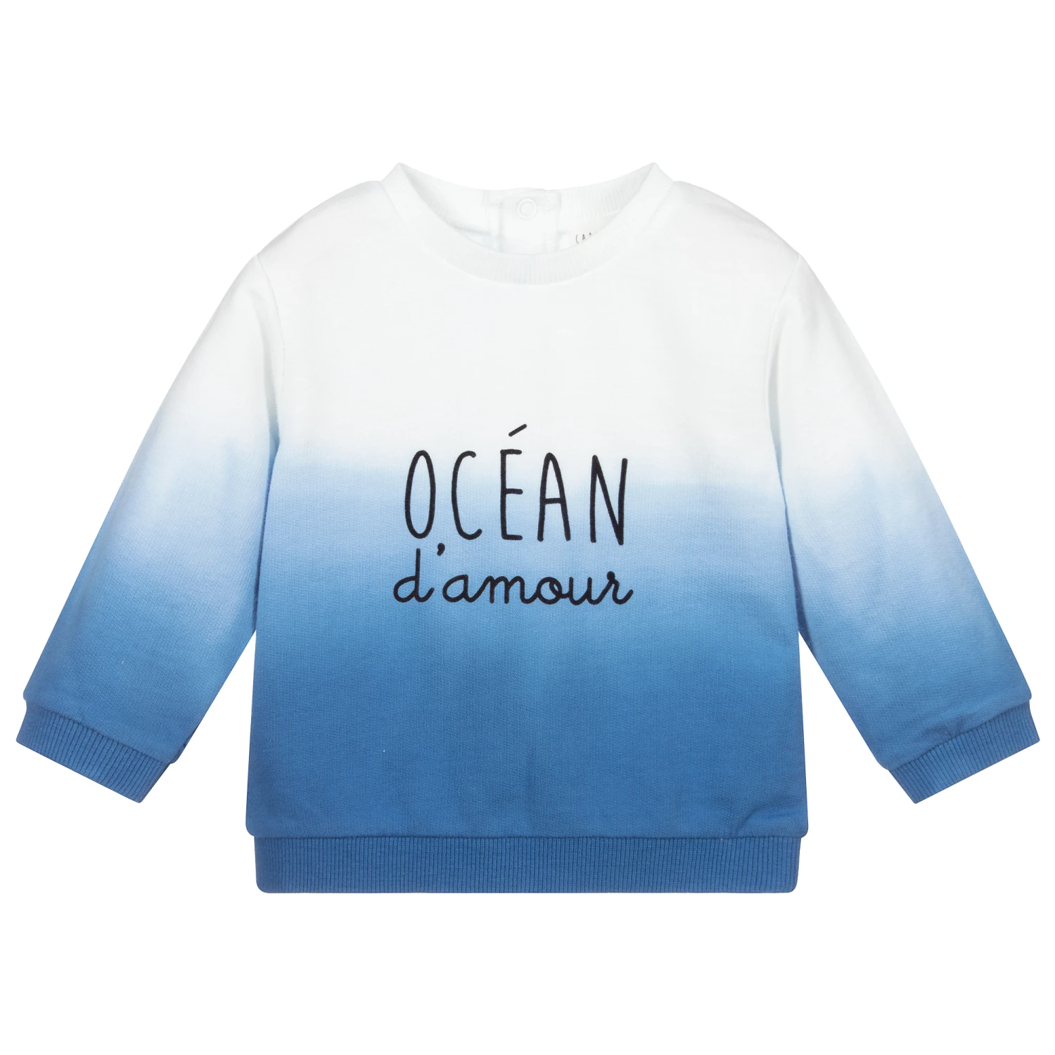 Carrement Beau Carrément Beau Blue Organic Cotton Sweatshirt 1 Carrement Beau Carrément Beau Blue Organic Cotton Sweatshirt