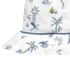 Carrement Beau Carrément Beau White & Blue Cotton Hat -BloomBabe Cloth Store carrement beau white blue cotton hat 381212 819453240b578d2b9f9682db8547328d6fb7e9ec