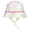 Carrement Beau Carrément Beau White Floral Print Sun Hat