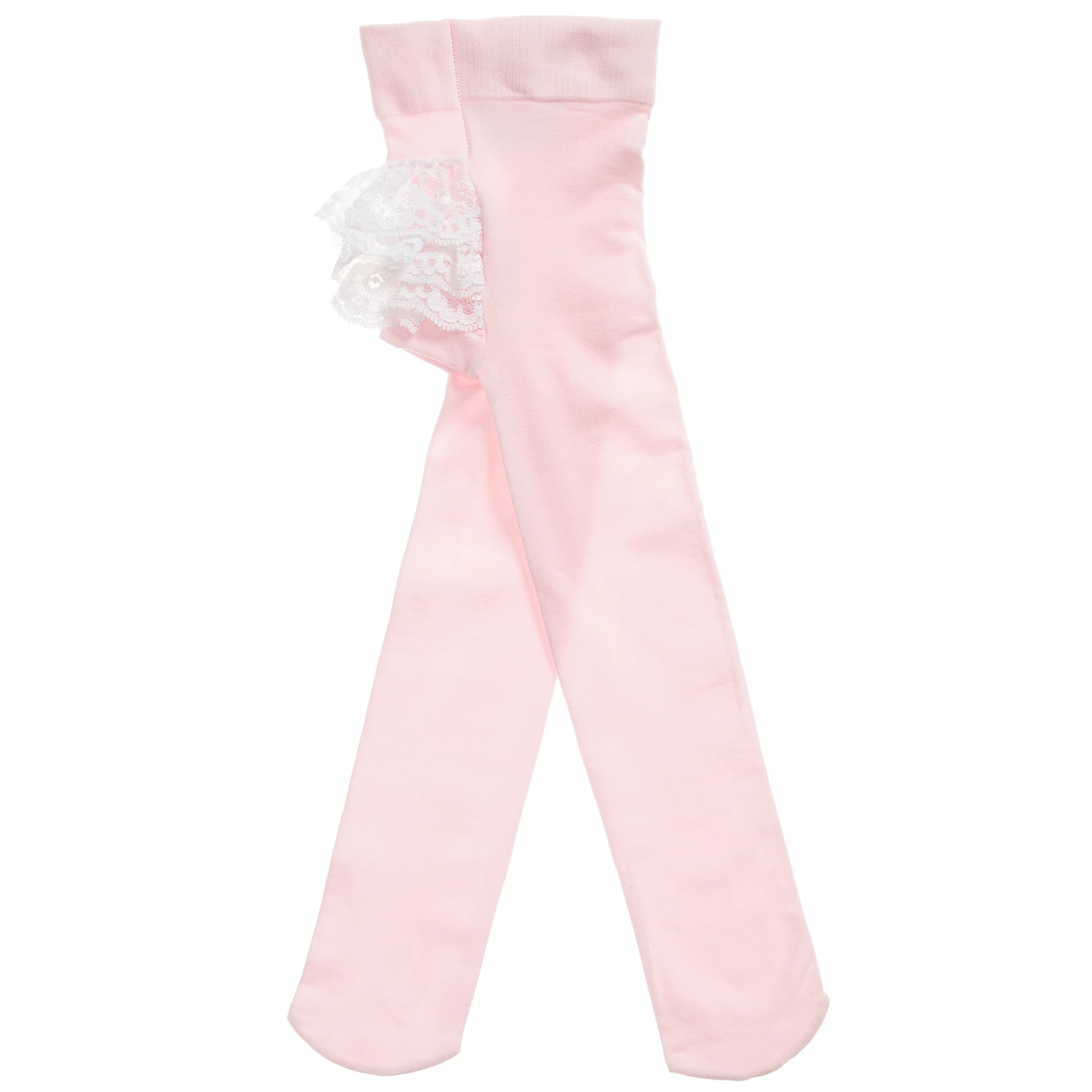 Country Kids Baby Girls Pink Lace Ruffle Tights 1 Country Kids Baby Girls Pink Lace Ruffle Tights