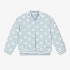 Dolce & Gabbana Baby Boys Blue & White Crossover DG Bomber Jacket