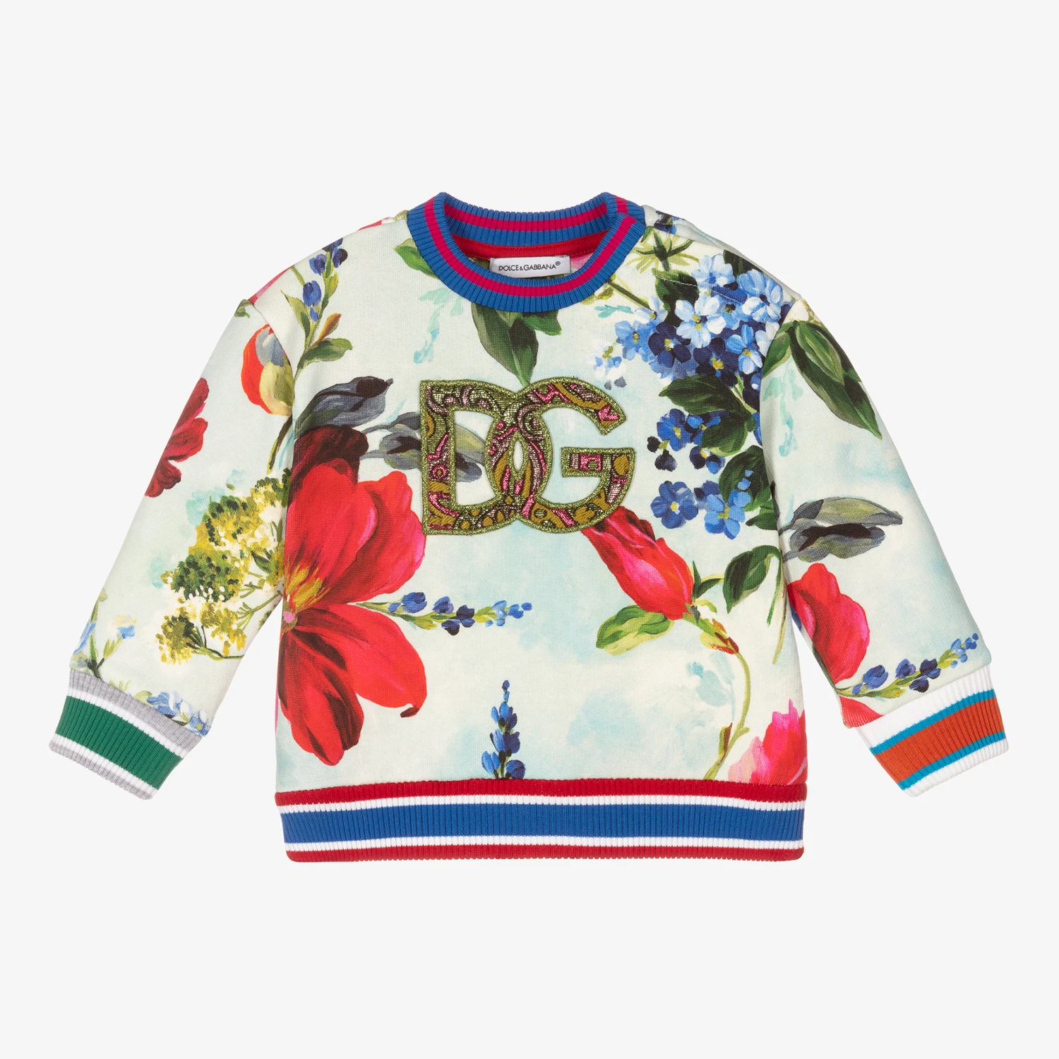 Dolce & Gabbana Baby Girls Garden Sweatshirt 1 Dolce & Gabbana Baby Girls Garden Sweatshirt