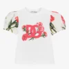 Dolce & Gabbana Baby Girls White Carnation Print Top