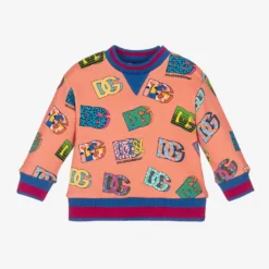 Dolce & Gabbana Girls Pink Logo Sweatshirt