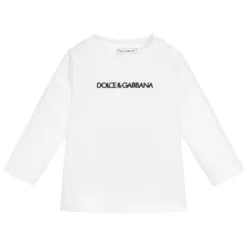 Dolce & Gabbana White Cotton Baby Top