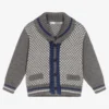 Dr. Kid Baby Boys Grey Knitted Cardigan