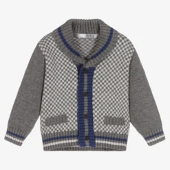 Dr. Kid Baby Boys Grey Knitted Cardigan