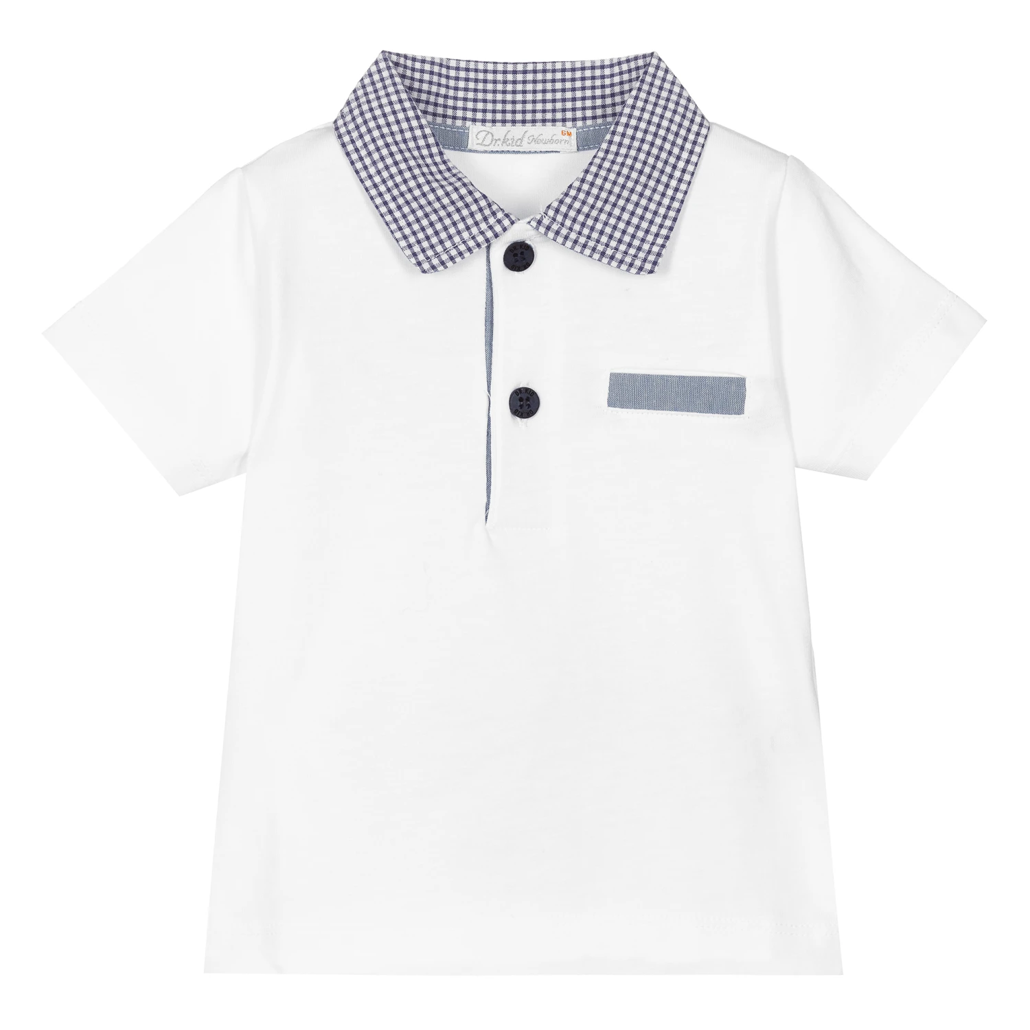 Dr. Kid Baby Boys White Polo Shirt 1 Dr. Kid Baby Boys White Polo Shirt